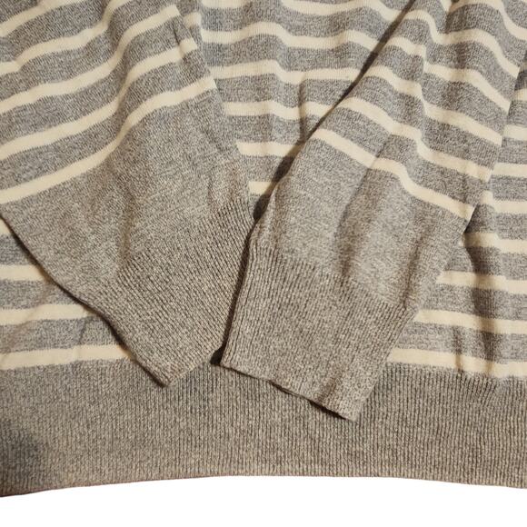 J. Crew Men's Linen Cotton Blend Striped, Crewneck Sweater, size XL - Picture 4 of 9